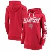 Women's G-III 4Her By Carl Banks Red Tampa Bay Buccaneers Extra Point Pullover Hoodie