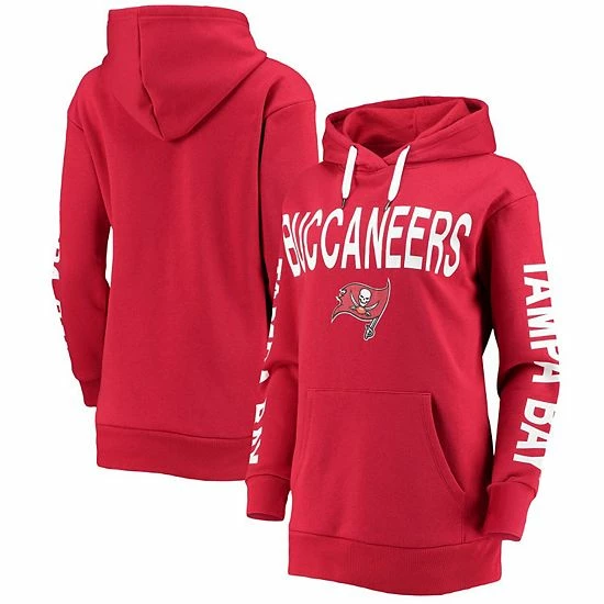 Women's G-III 4Her by Carl Banks Red Tampa Bay Buccaneers Extra Point Pullover Hoodie Women's G-III 4Her By Carl Banks Red Tampa Bay Buccaneers Extra Point Pullover Hoodie -G-III Sales Store unnamed file 870
