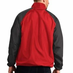 Men's G-III Sports By Carl Banks Red Wisconsin Badgers Point Guard Raglan Half-Zip Jacket 2 Men's G-III Sports By Carl Banks Red Wisconsin Badgers Point Guard Raglan Half-Zip Jacket -G-III Sales Store unnamed file 887