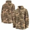 Women's G-III Sports By Carl Banks Camo Seattle Kraken Sherpa Quarter-Zip Jacket