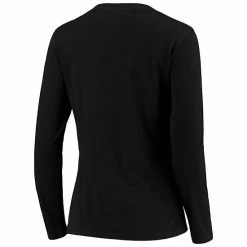 Women's G-III 4Her By Carl Banks Black Carolina Panthers Post Season Long Sleeve V-Neck T-Shirt -G-III Sales Store unnamed file 919