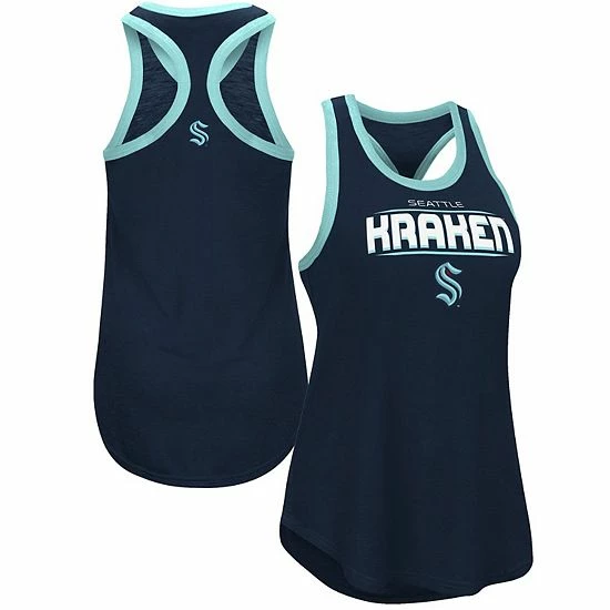 Women's G-III Sports by Carl Banks Deep Sea Blue Seattle Kraken Showdown Slub Racerback Tank Top Women's G-III Sports By Carl Banks Deep Sea Blue Seattle Kraken Showdown Slub Racerback Tank Top -G-III Sales Store unnamed file 922