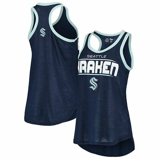 Women's G-III Sports by Carl Banks Deep Sea Blue Seattle Kraken Showdown Slub Racerback Tank Top Women's G-III Sports By Carl Banks Deep Sea Blue Seattle Kraken Showdown Slub Racerback Tank Top -G-III Sales Store unnamed file 923