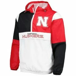 Men's G-III Sports By Carl Banks White/Scarlet Nebraska Huskers College Fair Catch Half-Zip Hoodie -G-III Sales Store unnamed file 928