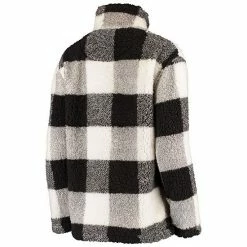 Women's G-III 4Her By Carl Banks Black/White Vegas Golden Knights Plaid Sherpa Quarter-Zip Jacket 2 Women's G-III 4Her By Carl Banks Black/White Vegas Golden Knights Plaid Sherpa Quarter-Zip Jacket -G-III Sales Store unnamed file 969
