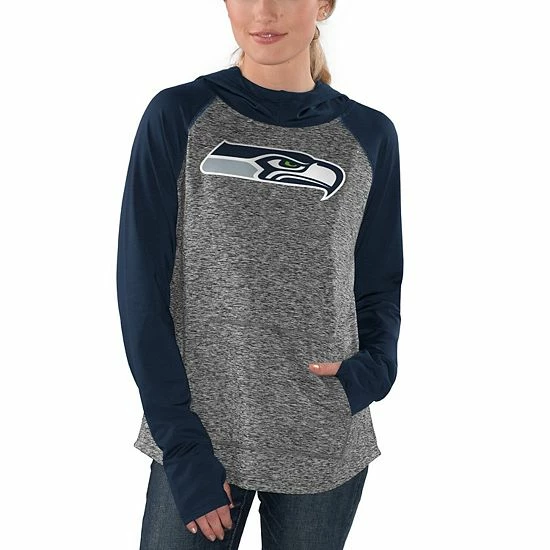Women's G-III 4Her by Carl Banks Heathered Gray/College Navy Seattle Seahawks Championship Ring Pullover Hoodie Women's G-III 4Her By Carl Banks Heathered Gray/College Navy Seattle Seahawks Championship Ring Pullover Hoodie -G-III Sales Store unnamed file 979